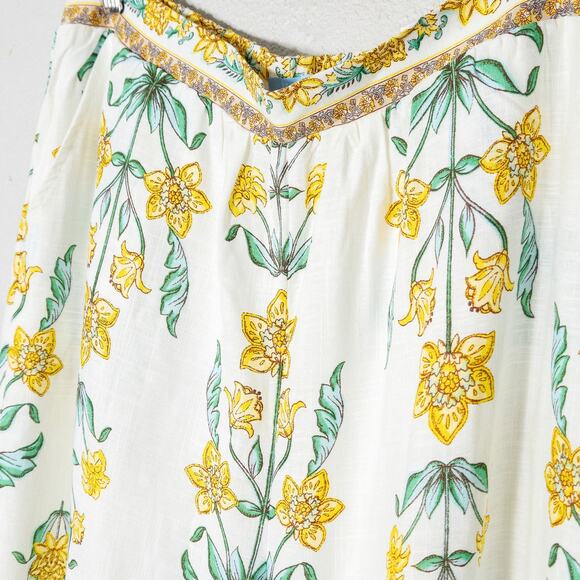 NEW Draper James Women’s Pants Resortwear Travelcore Coastal Floral Linen Sz L - Picture 7 of 10